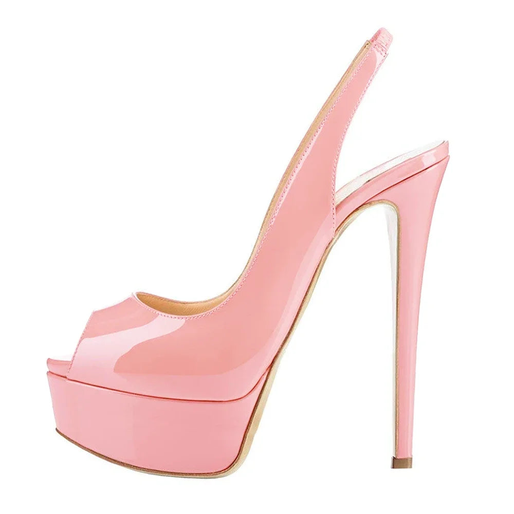 Strappy Platform Peep Toe Sandals