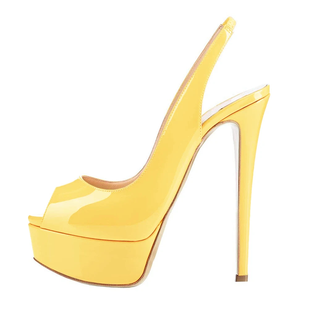 Strappy Platform Peep Toe Sandals