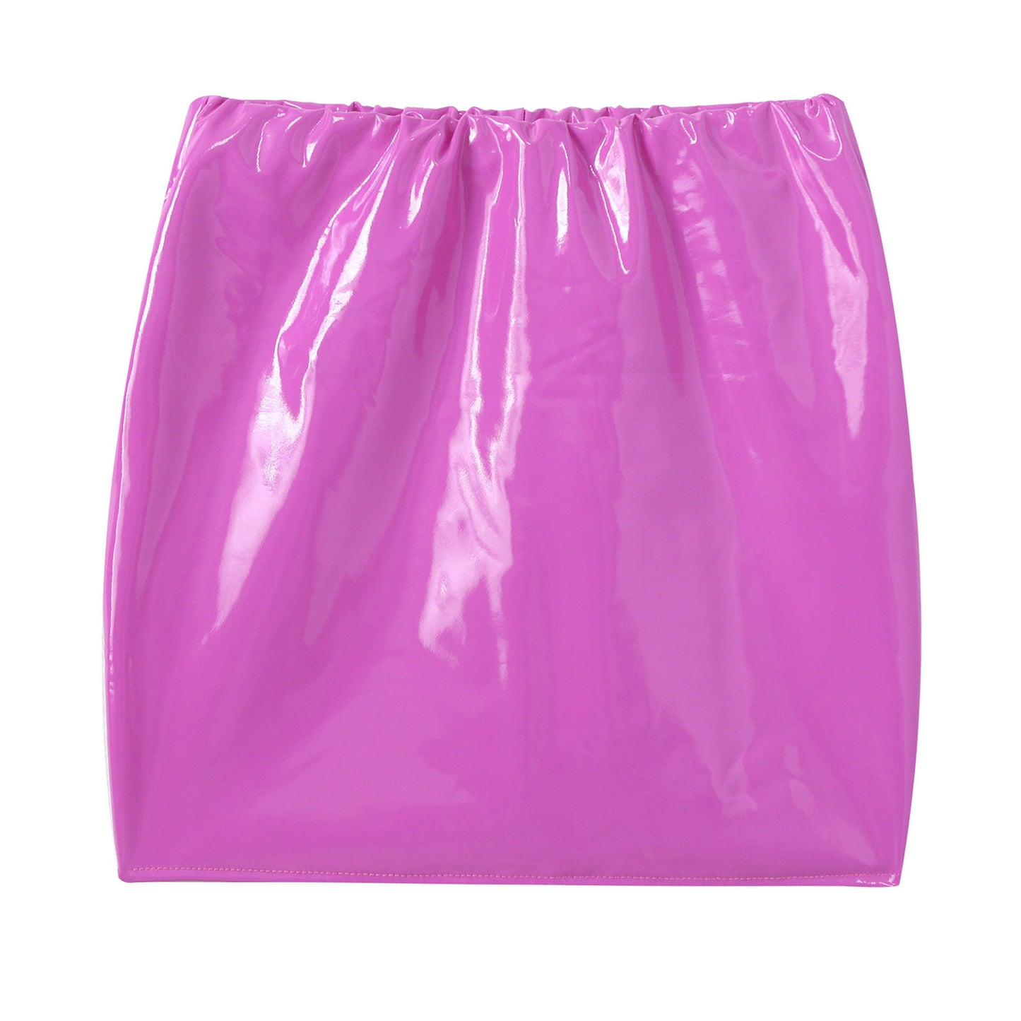 Glossy Patent Leather Mini Skirt