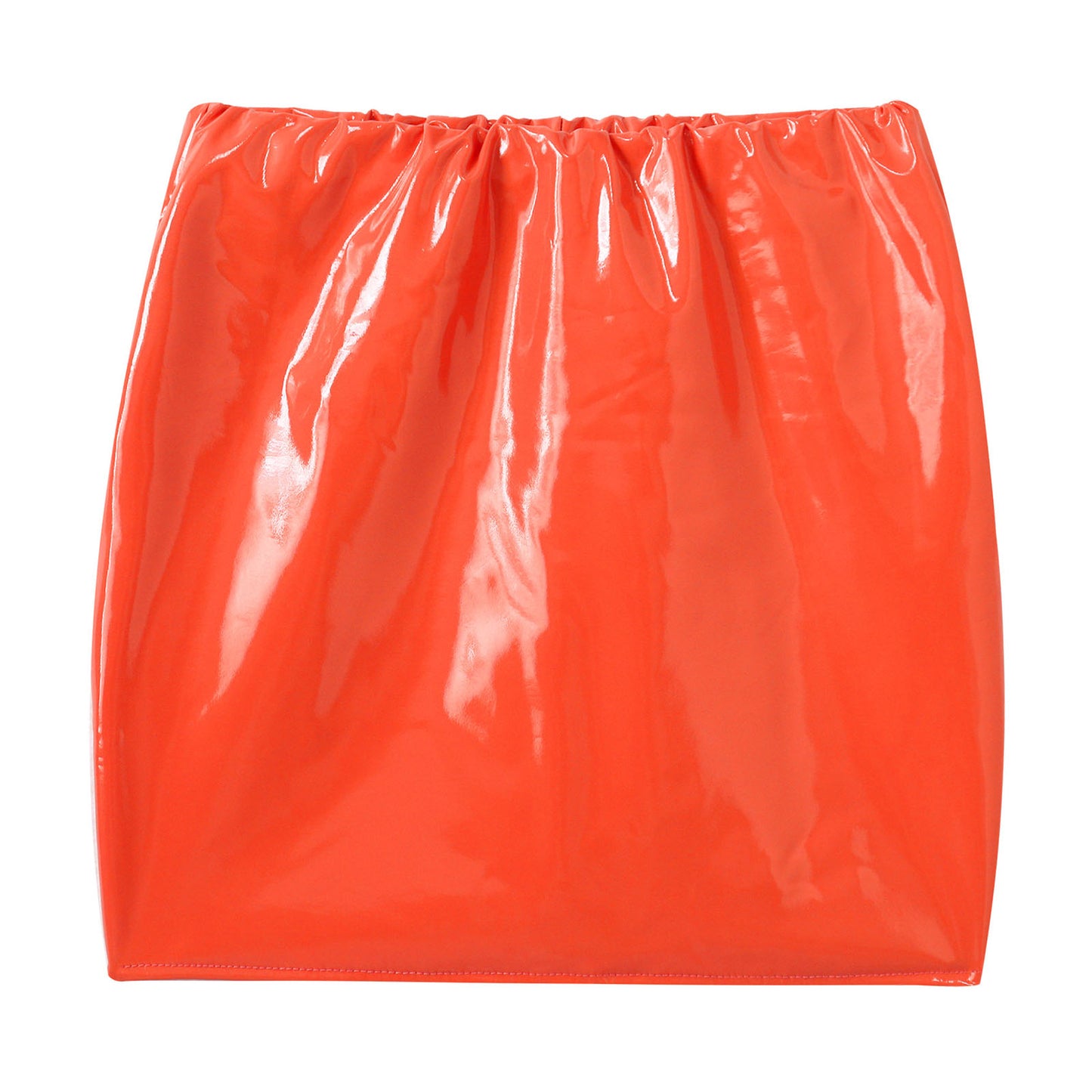 Glossy Patent Leather Mini Skirt