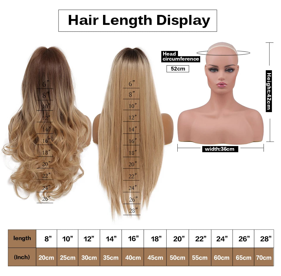 Ombre Blonde Wig with Bangs
