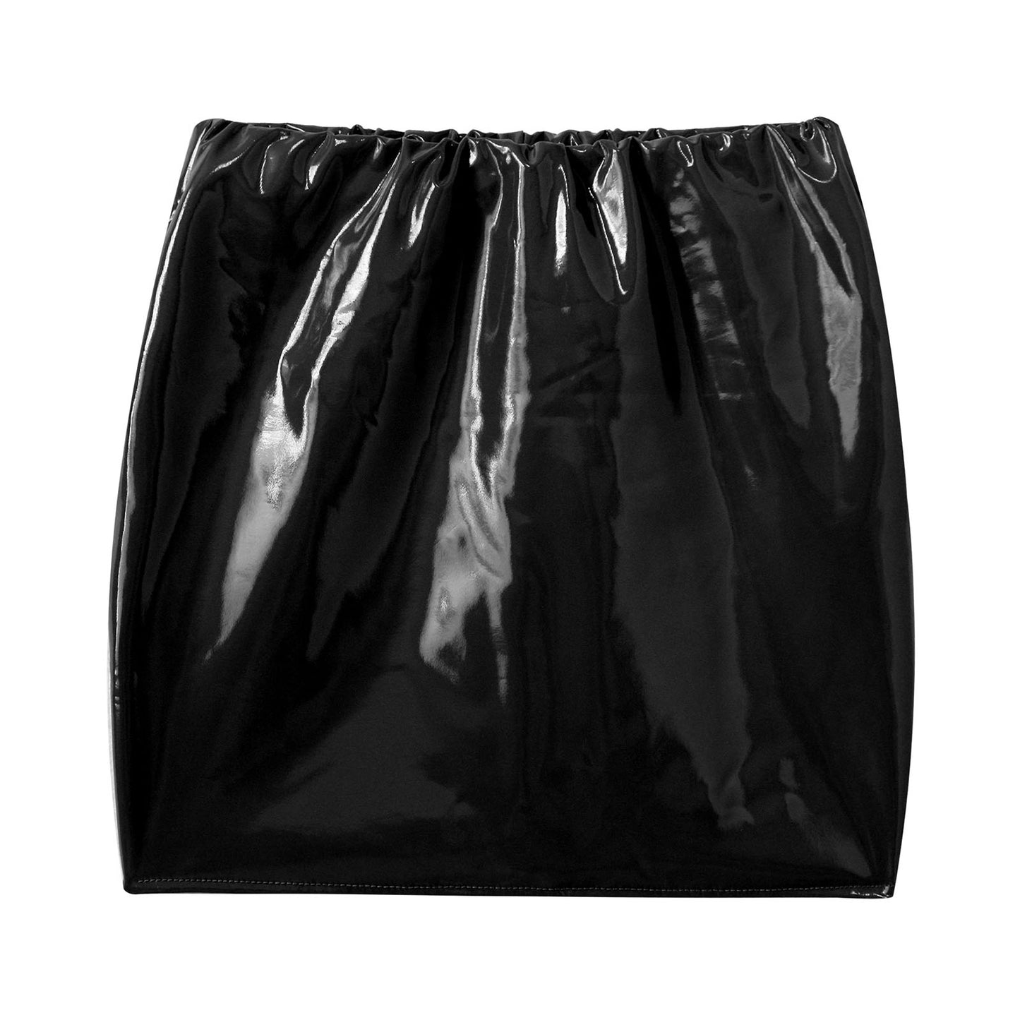 Glossy Patent Leather Mini Skirt