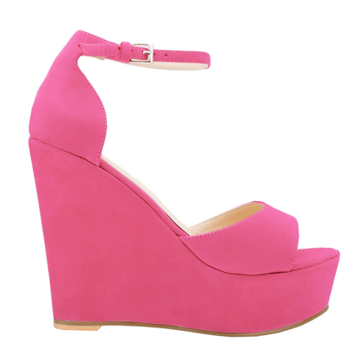 Peep Toe Wedge Platform Sandals