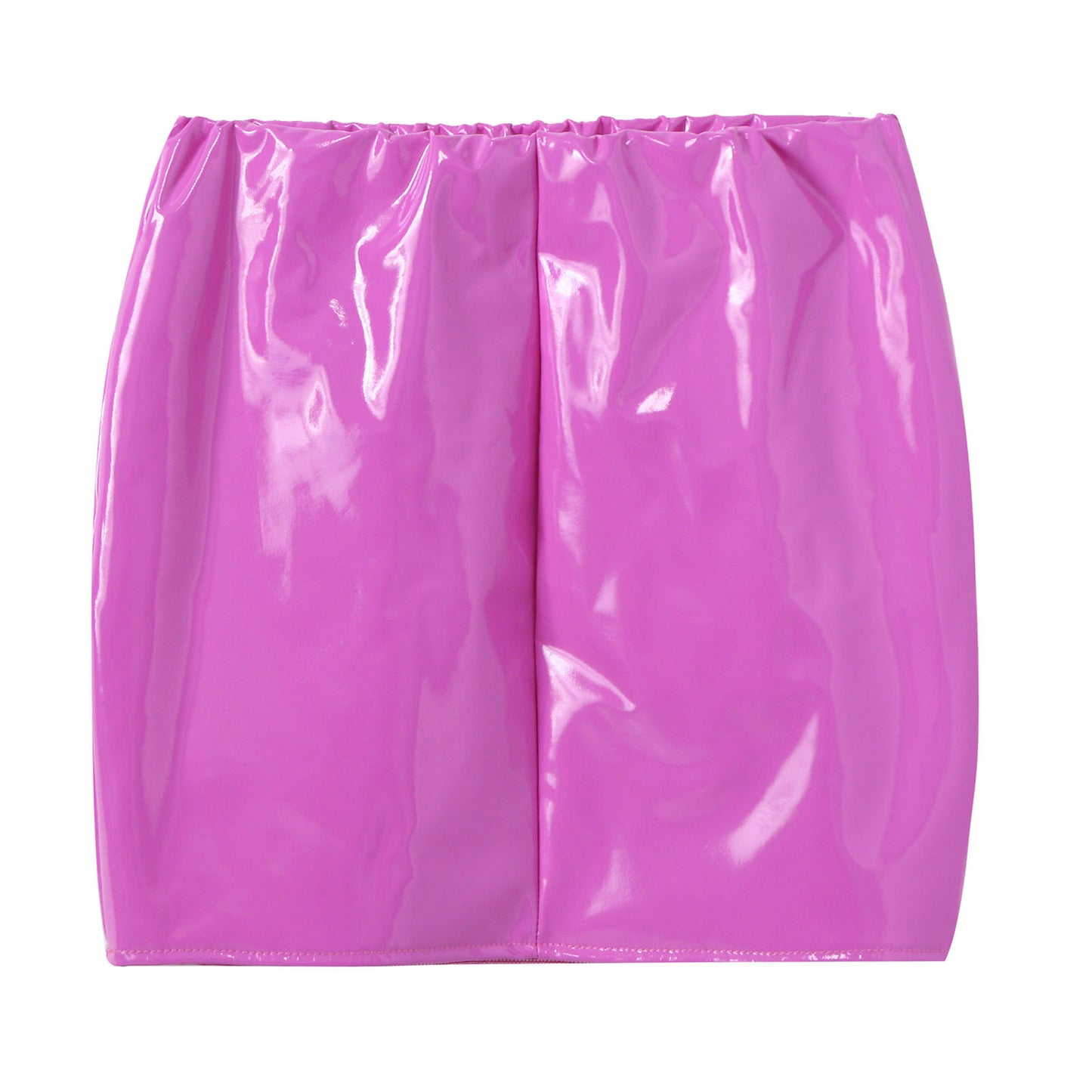 Glossy Patent Leather Mini Skirt