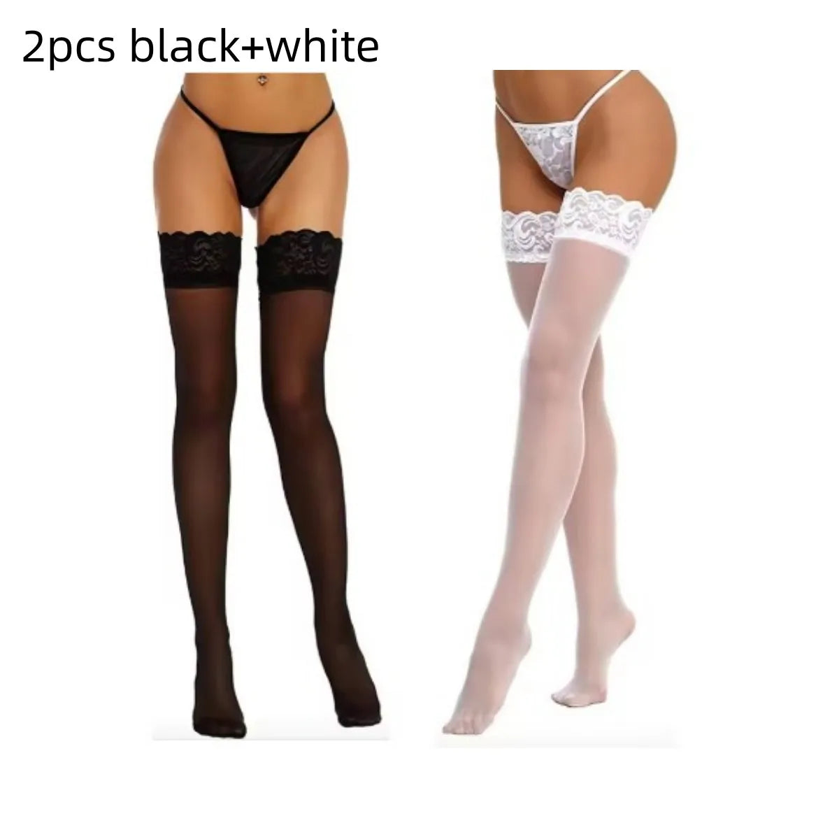 Lace Top Thigh High Stockings