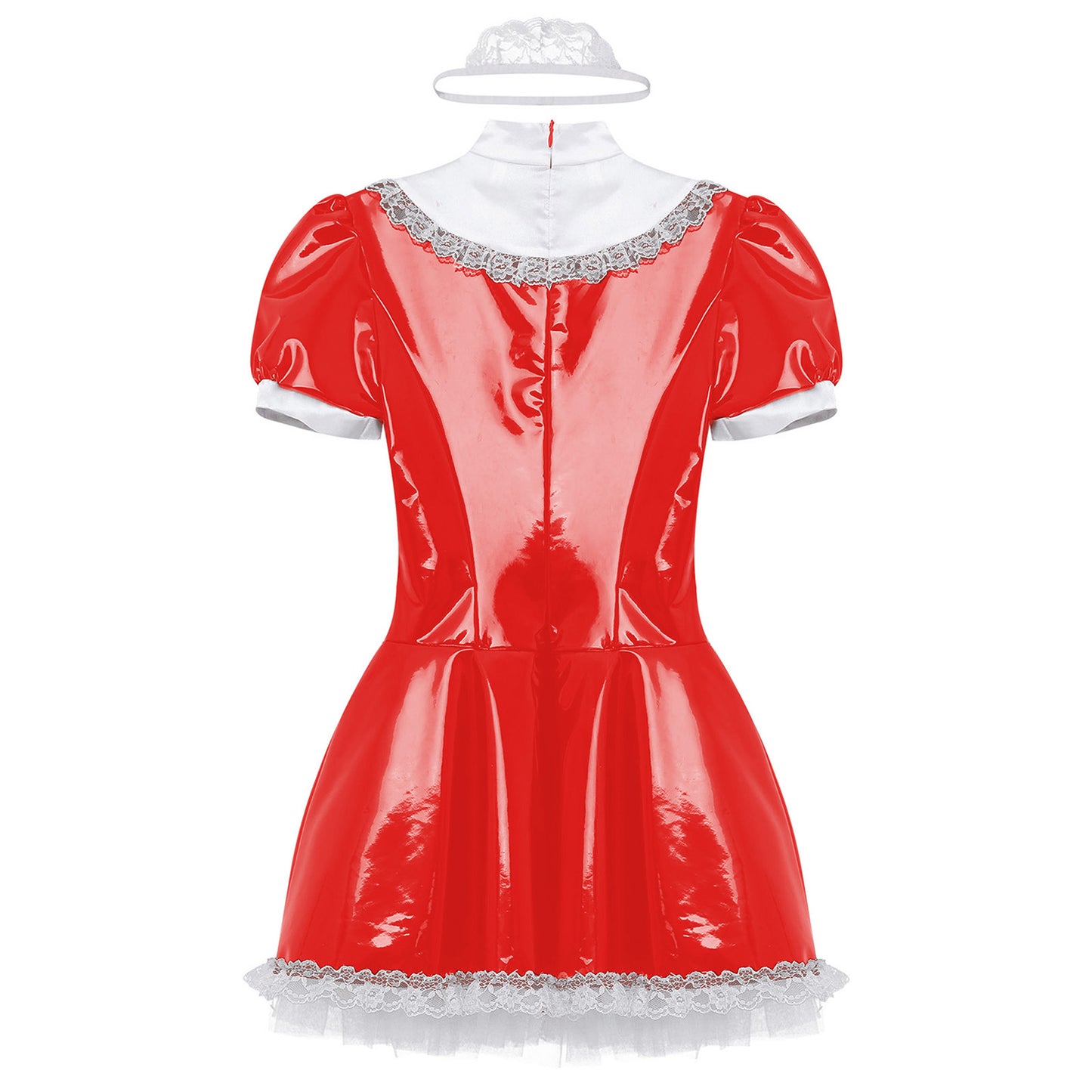 Latex French Maid Sissy Dress