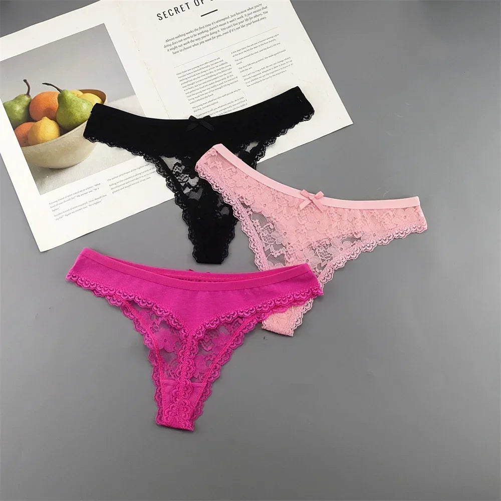 Lace Thong Set 3-Pack