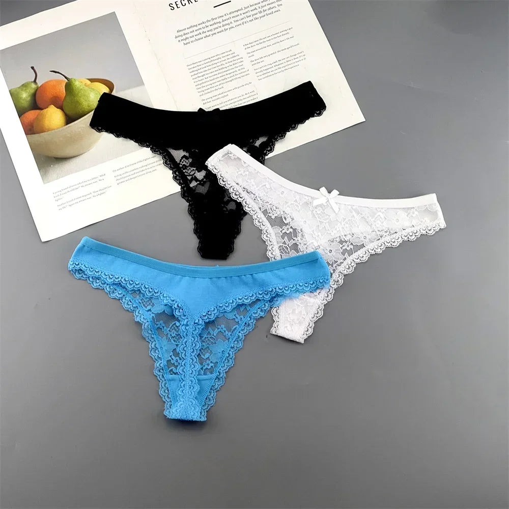 Lace Thong Set 3-Pack