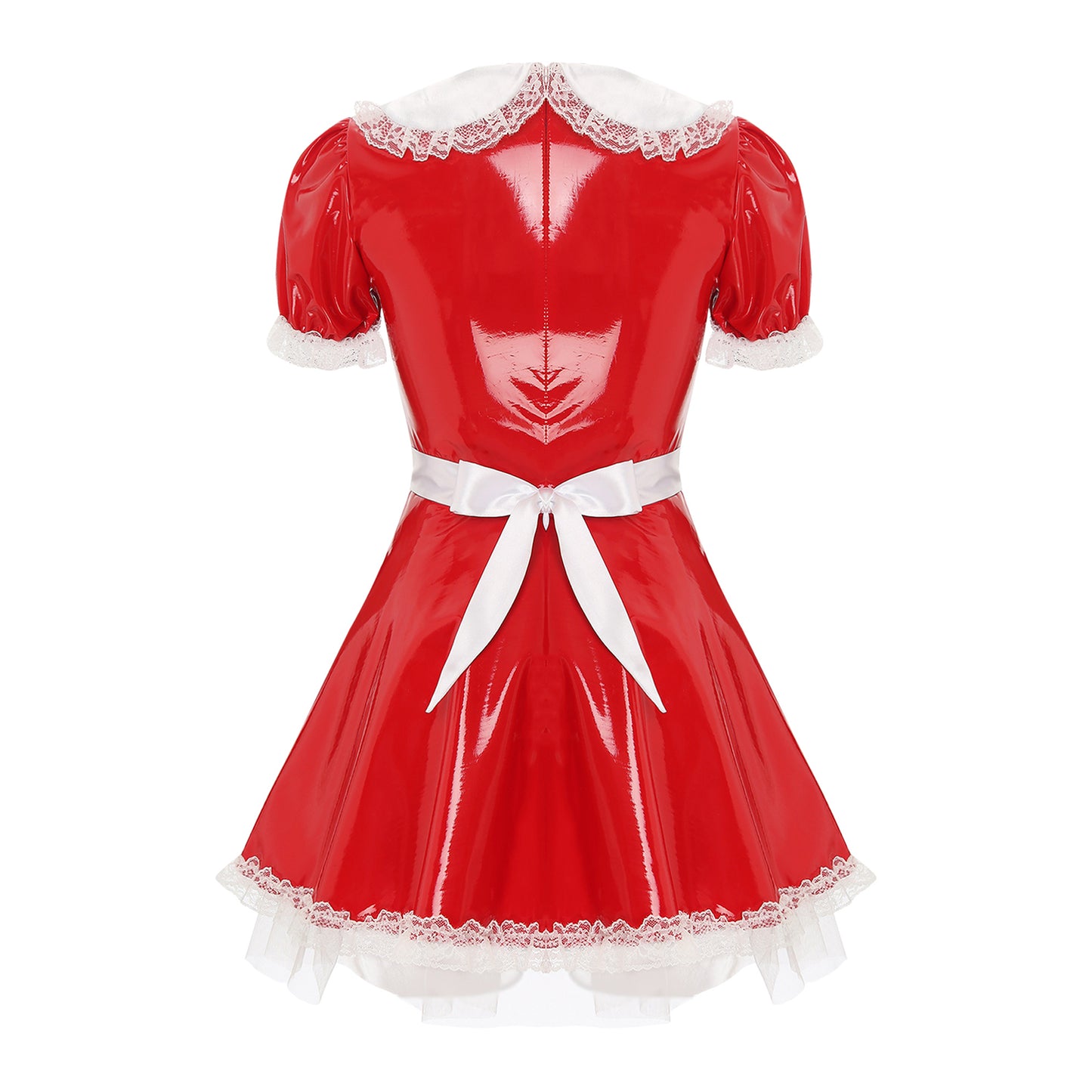 Latex French Maid Sissy Dress