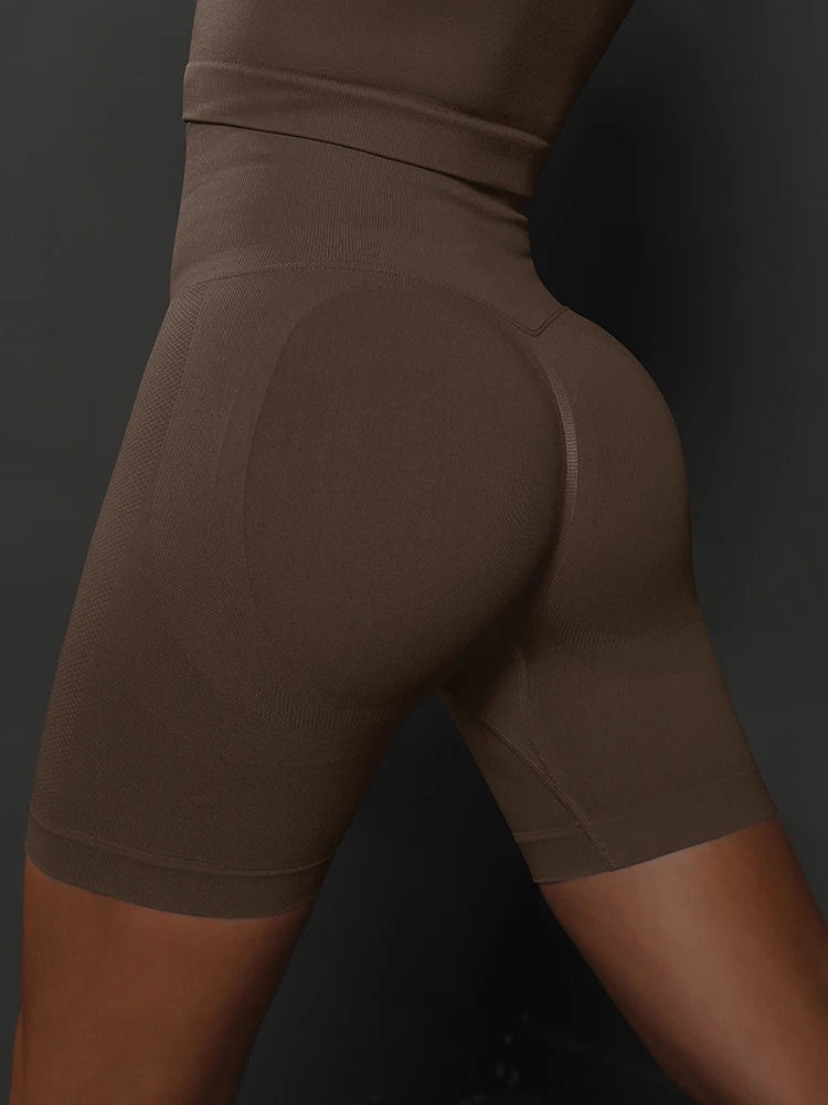 Seamless High Waist Yoga Shorts