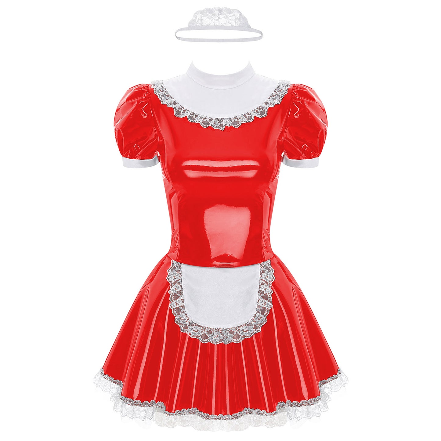 Latex French Maid Sissy Dress