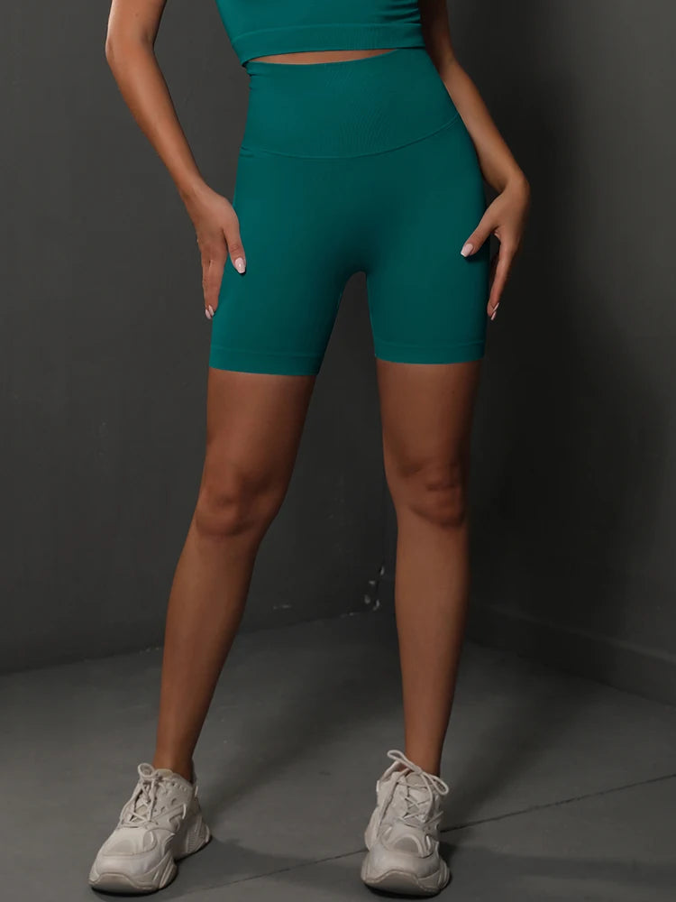 Seamless High Waist Yoga Shorts