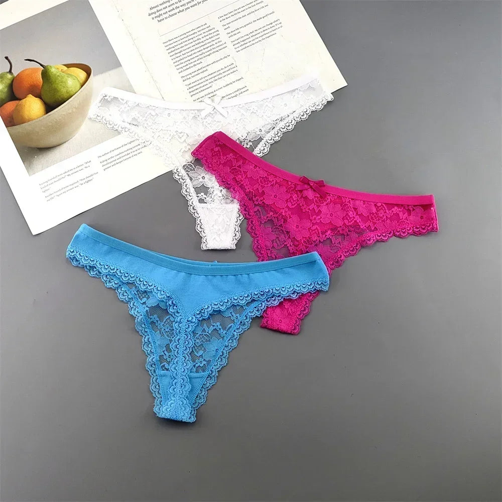 Lace Thong Set 3-Pack