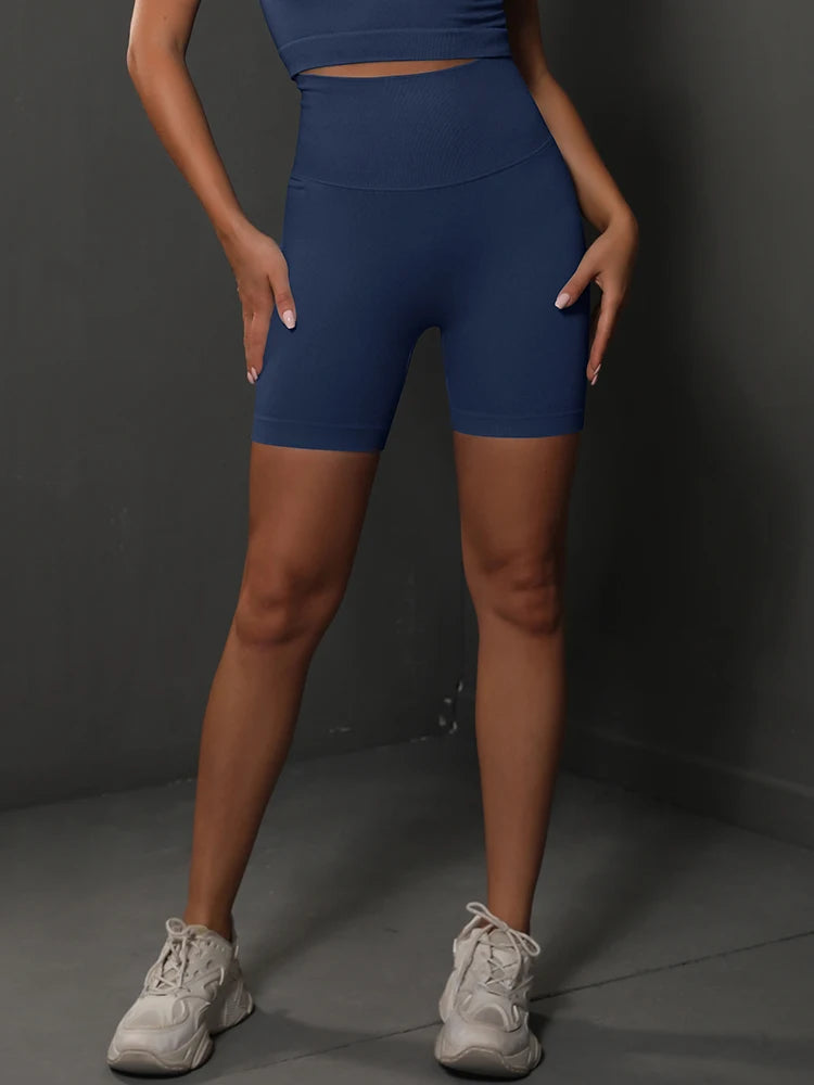 Seamless High Waist Yoga Shorts
