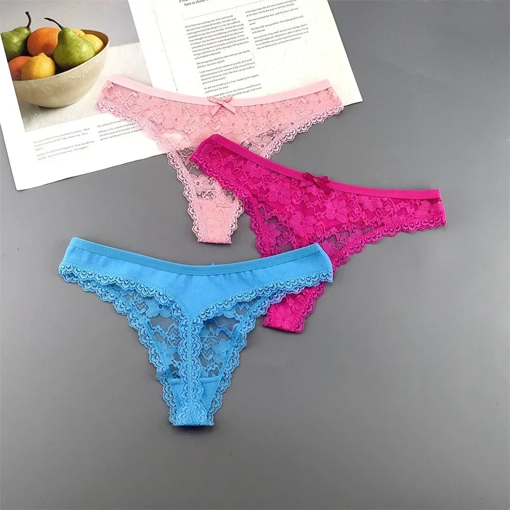 Lace Thong Set 3-Pack