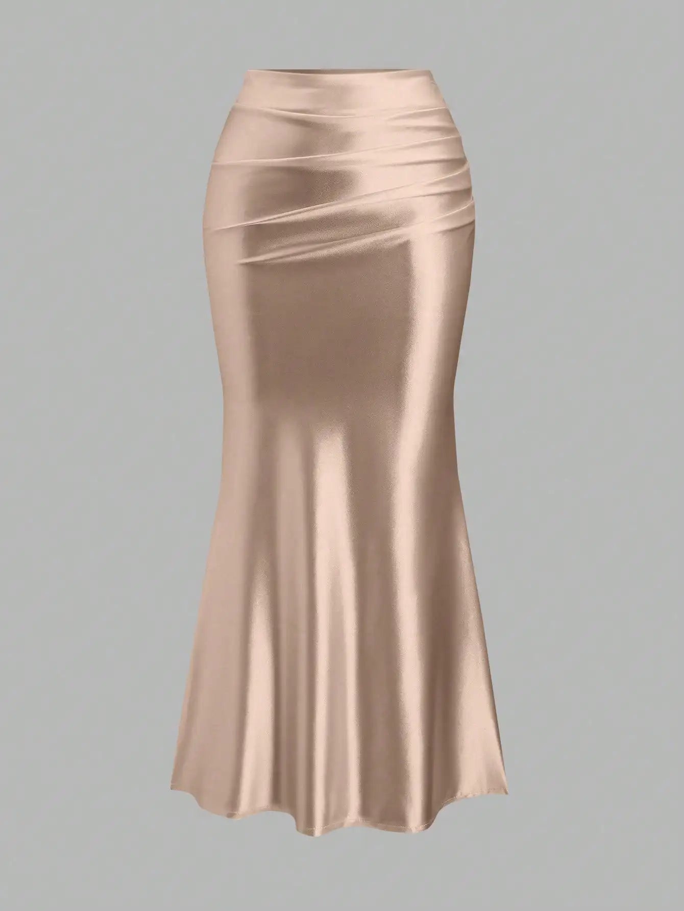 Pleated Fishtail Skirt