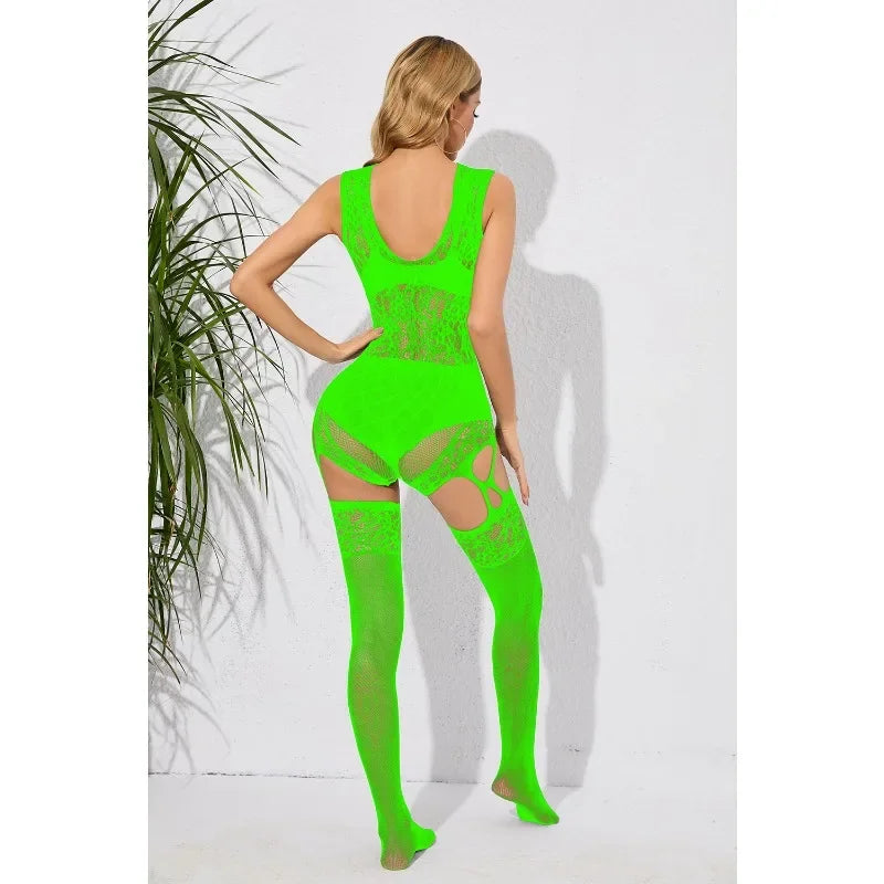 Sheer Fishnet Body Stocking