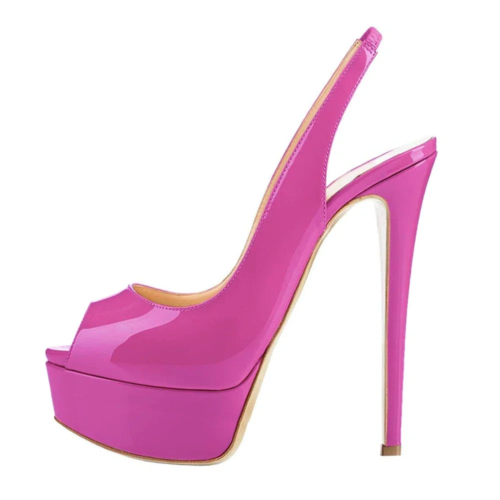 Strappy Platform Peep Toe Sandals