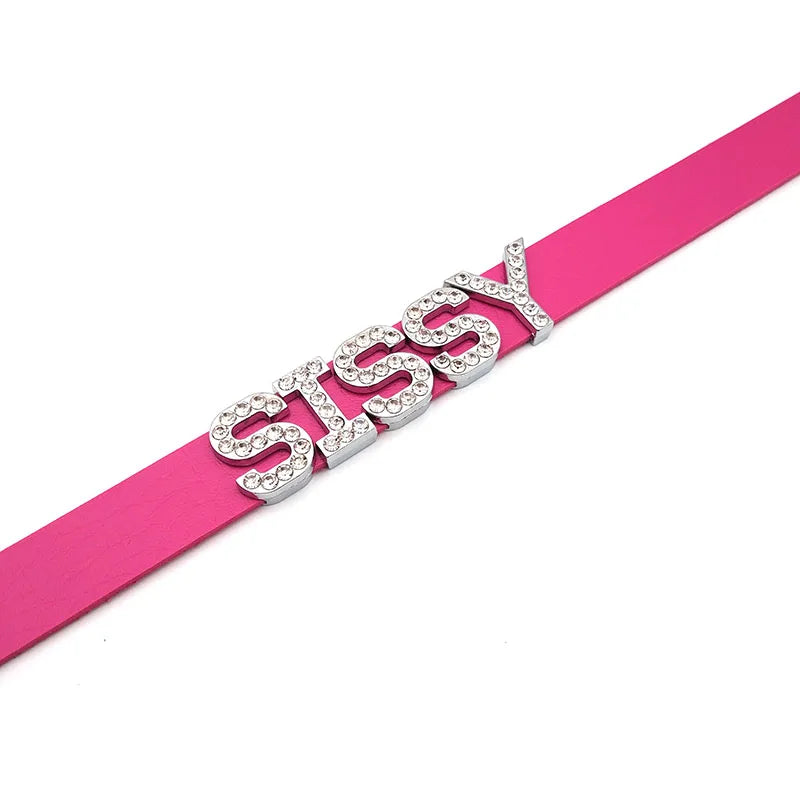 Rhinestone Sissy Choker Collar Necklace