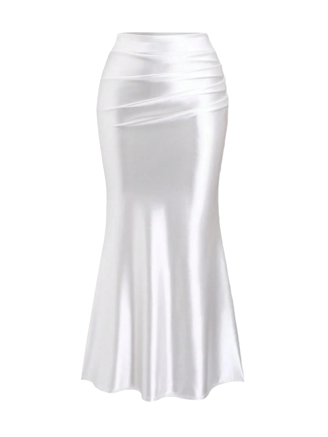 Pleated Fishtail Skirt