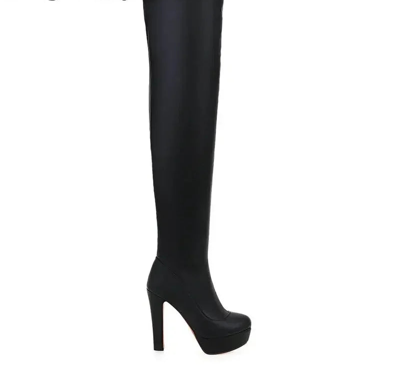 Platform Knee High Boots
