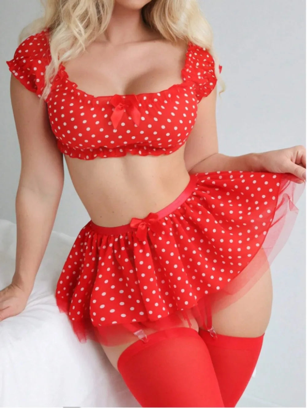 Polka Dot Tutu Lingerie Set