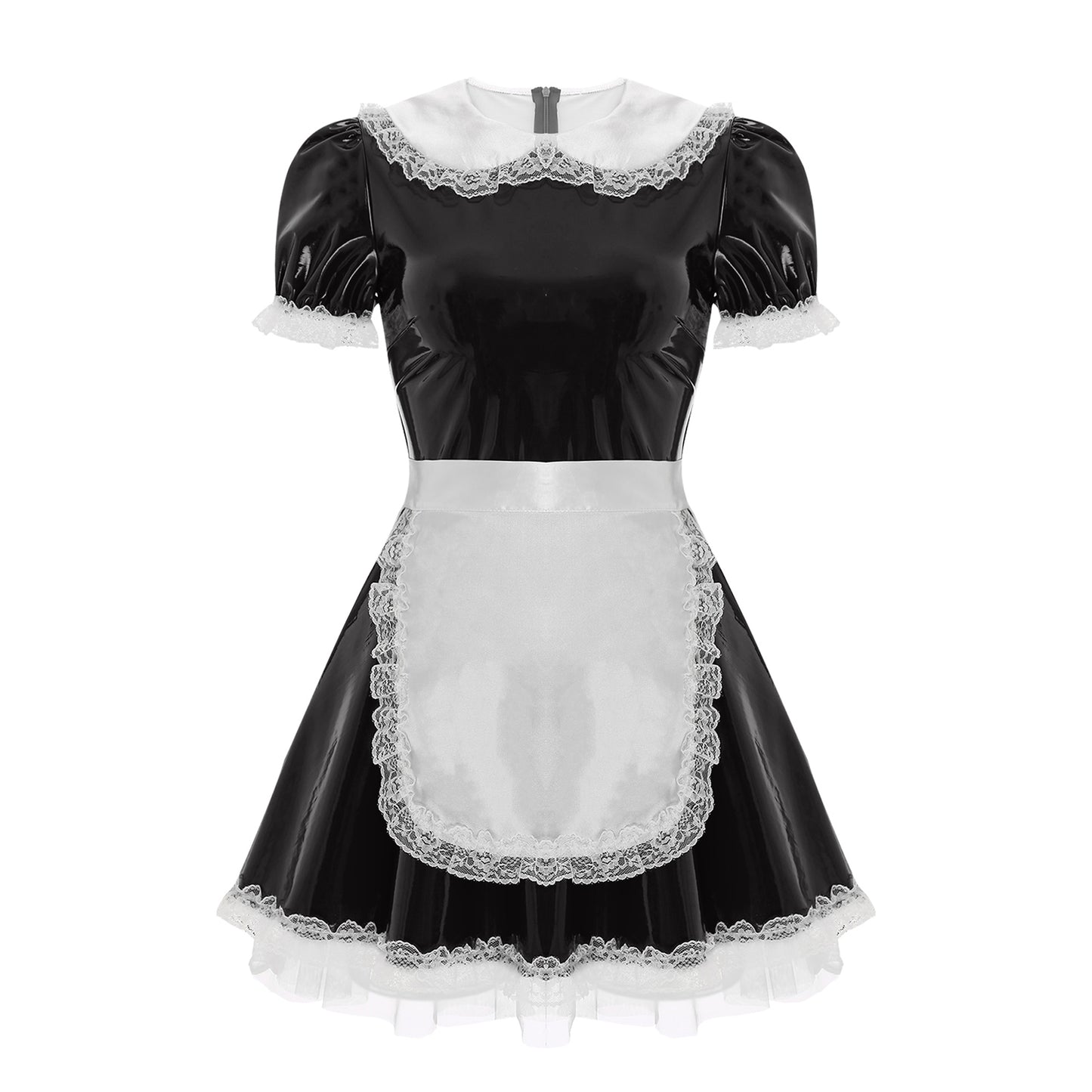 Latex French Maid Sissy Dress
