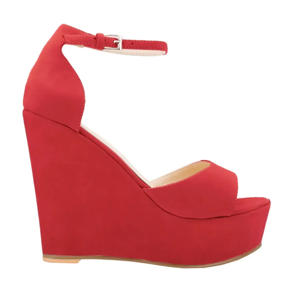 Peep Toe Wedge Platform Sandals