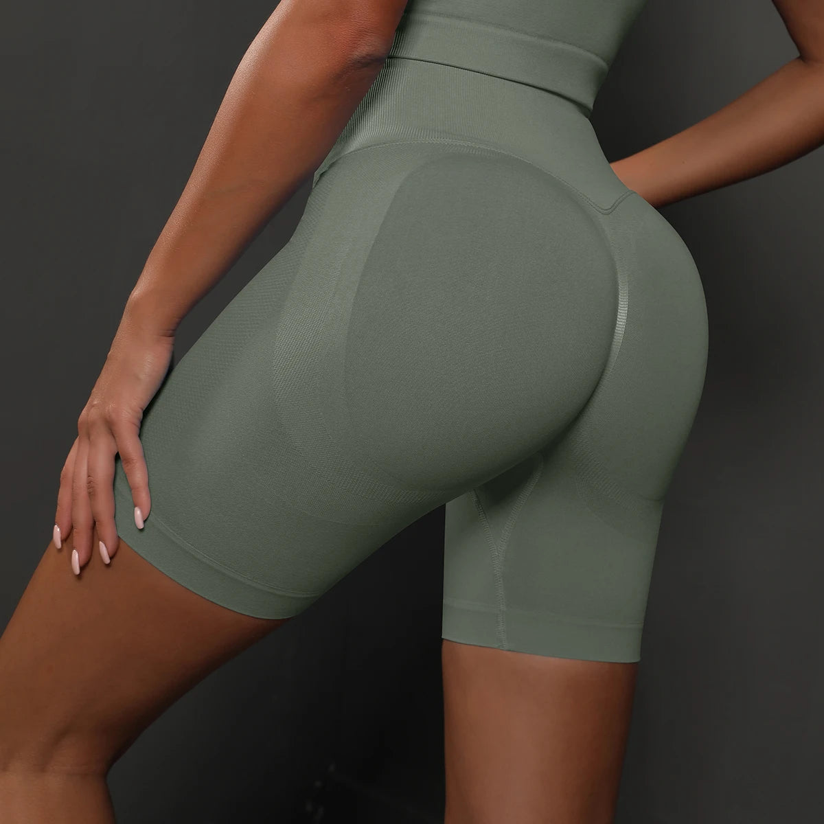 Seamless High Waist Yoga Shorts