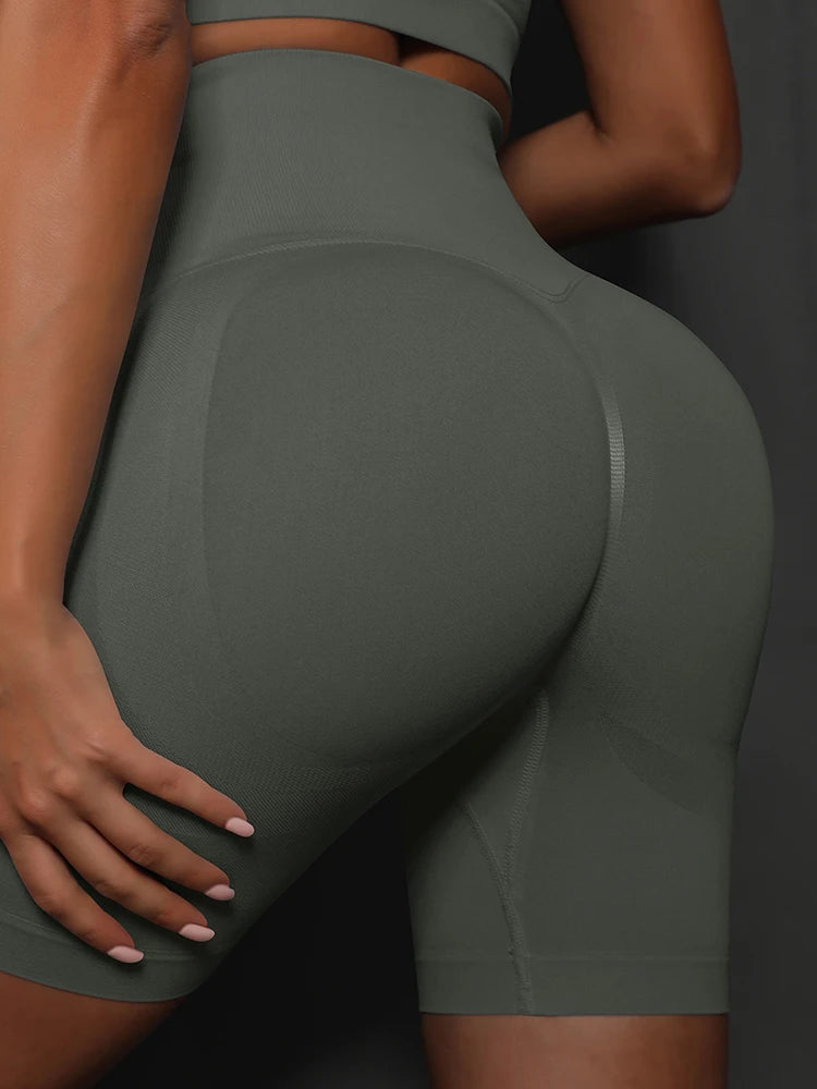 Seamless High Waist Yoga Shorts