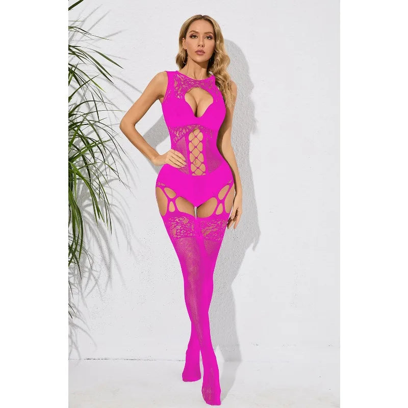Sheer Fishnet Body Stocking