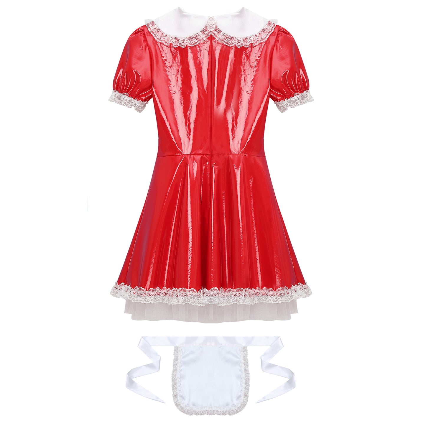 Latex French Maid Sissy Dress