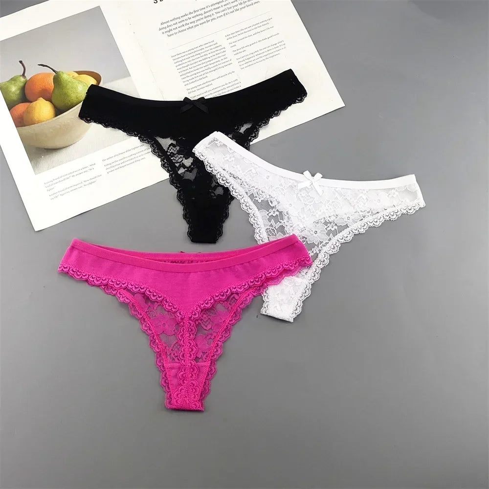 Lace Thong Set 3-Pack