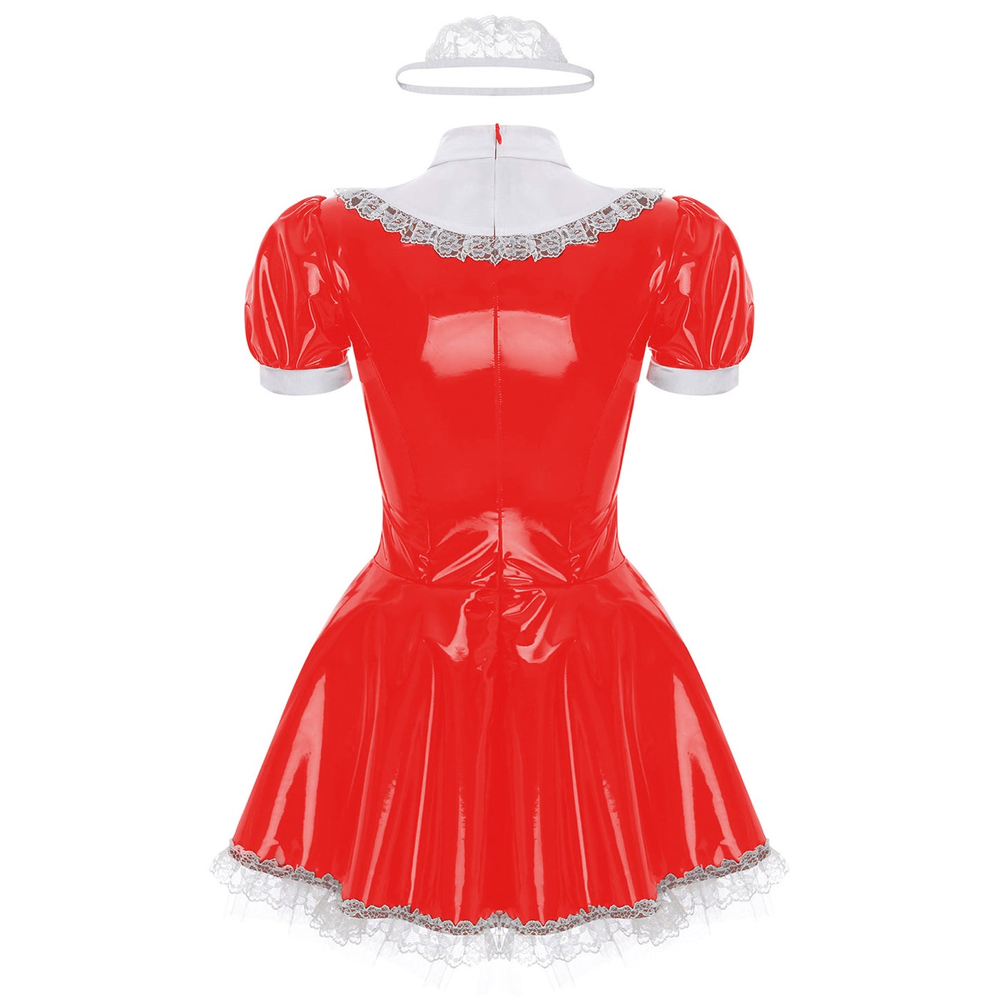 Latex French Maid Sissy Dress