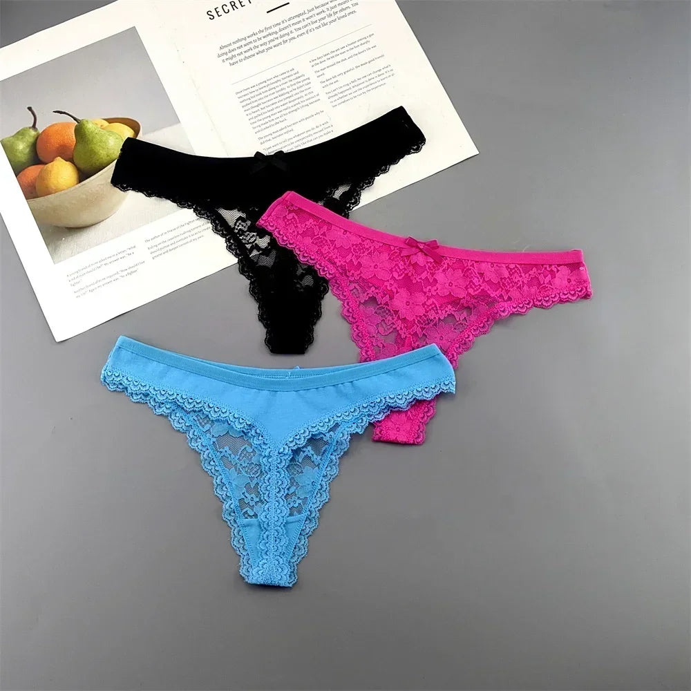 Lace Thong Set 3-Pack