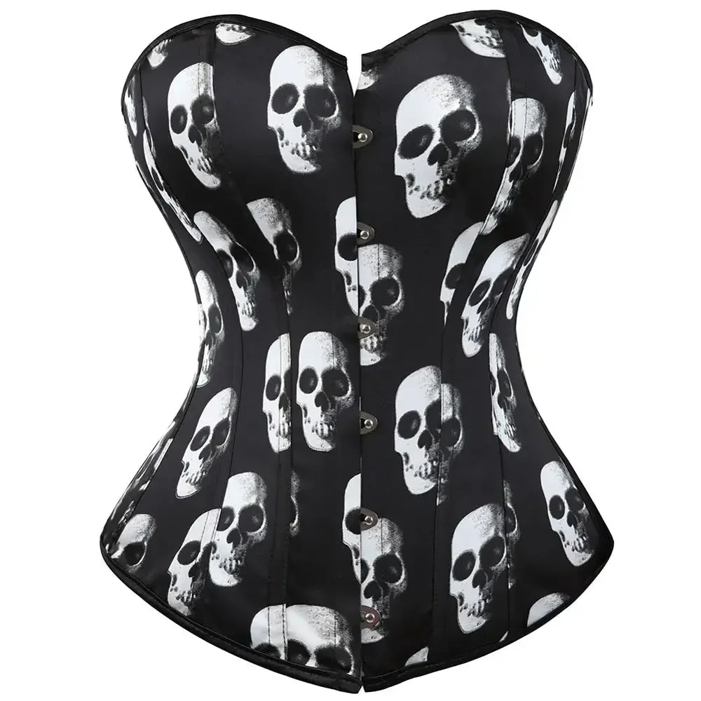 Satin Lace Up Corset Bustier