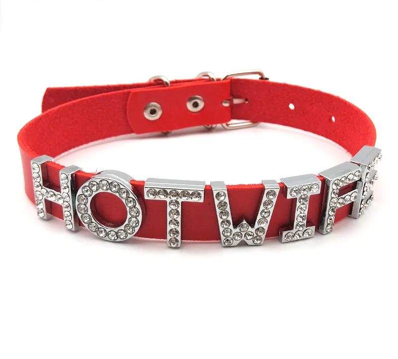 Rhinestone Sissy Choker Collar Necklace