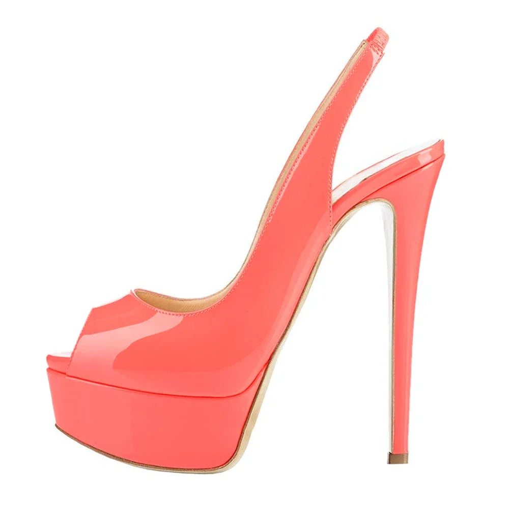 Strappy Platform Peep Toe Sandals