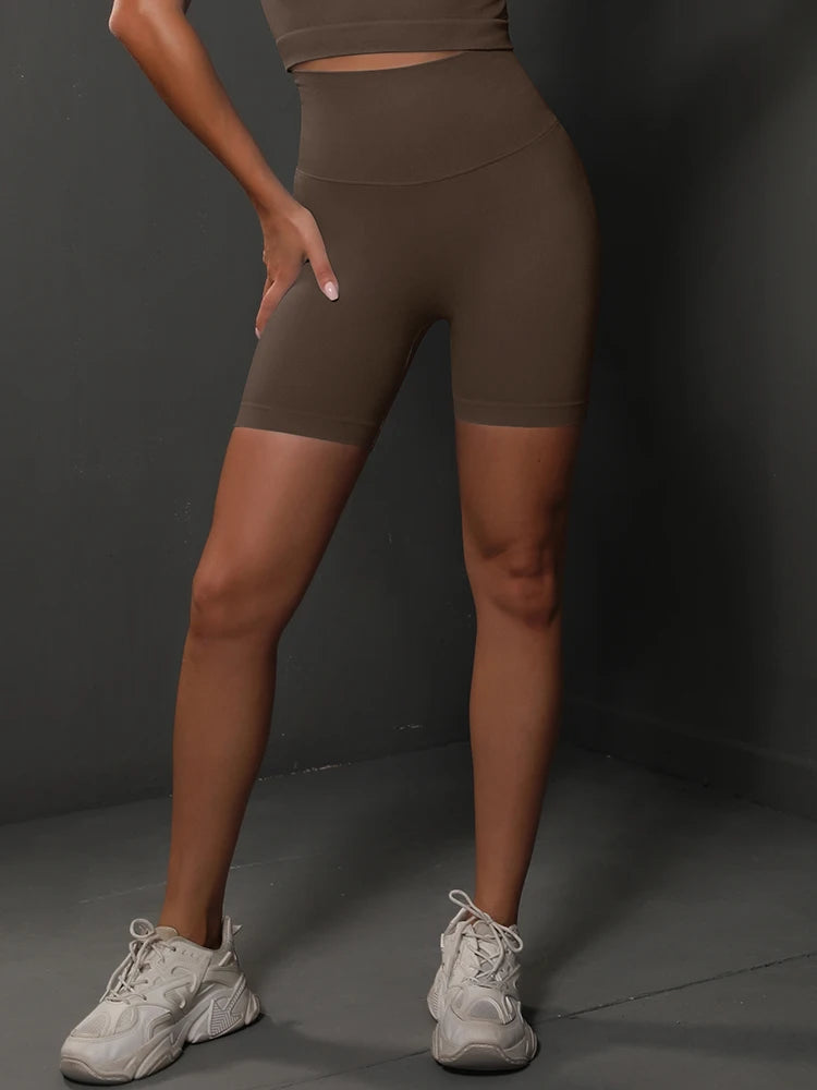 Seamless High Waist Yoga Shorts