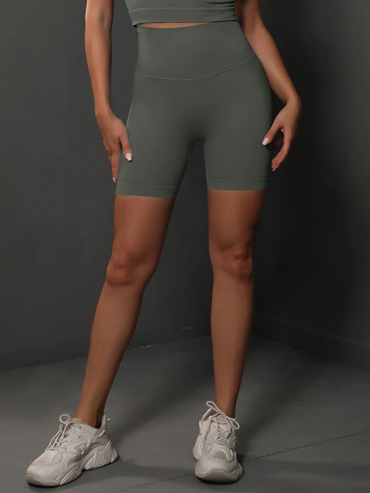 Seamless High Waist Yoga Shorts