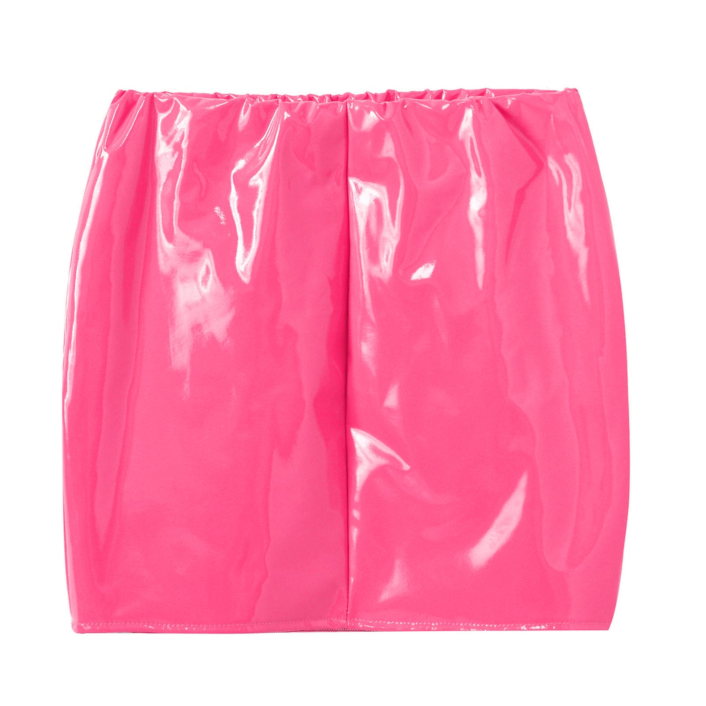 Glossy Patent Leather Mini Skirt