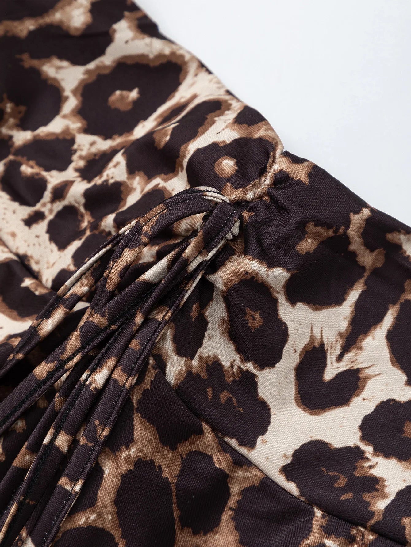 Leopard Print Mini Skirt