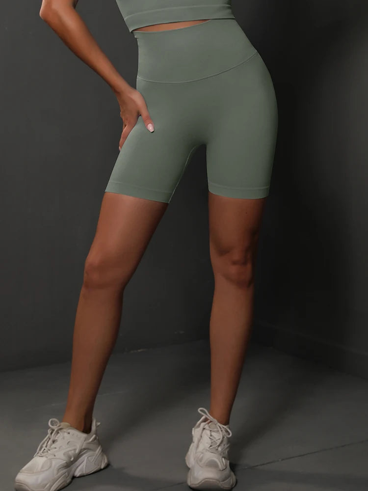 Seamless High Waist Yoga Shorts