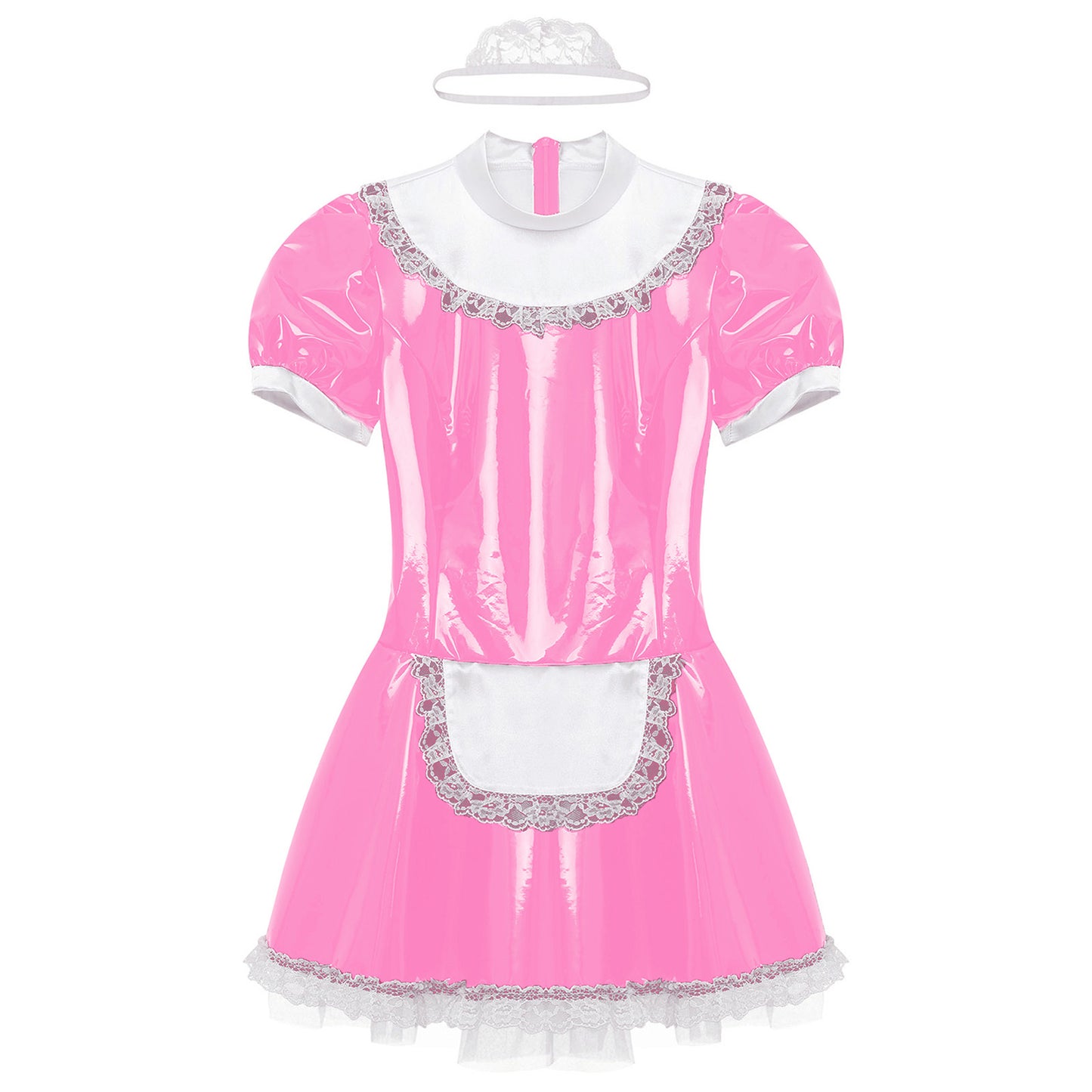 Latex French Maid Sissy Dress