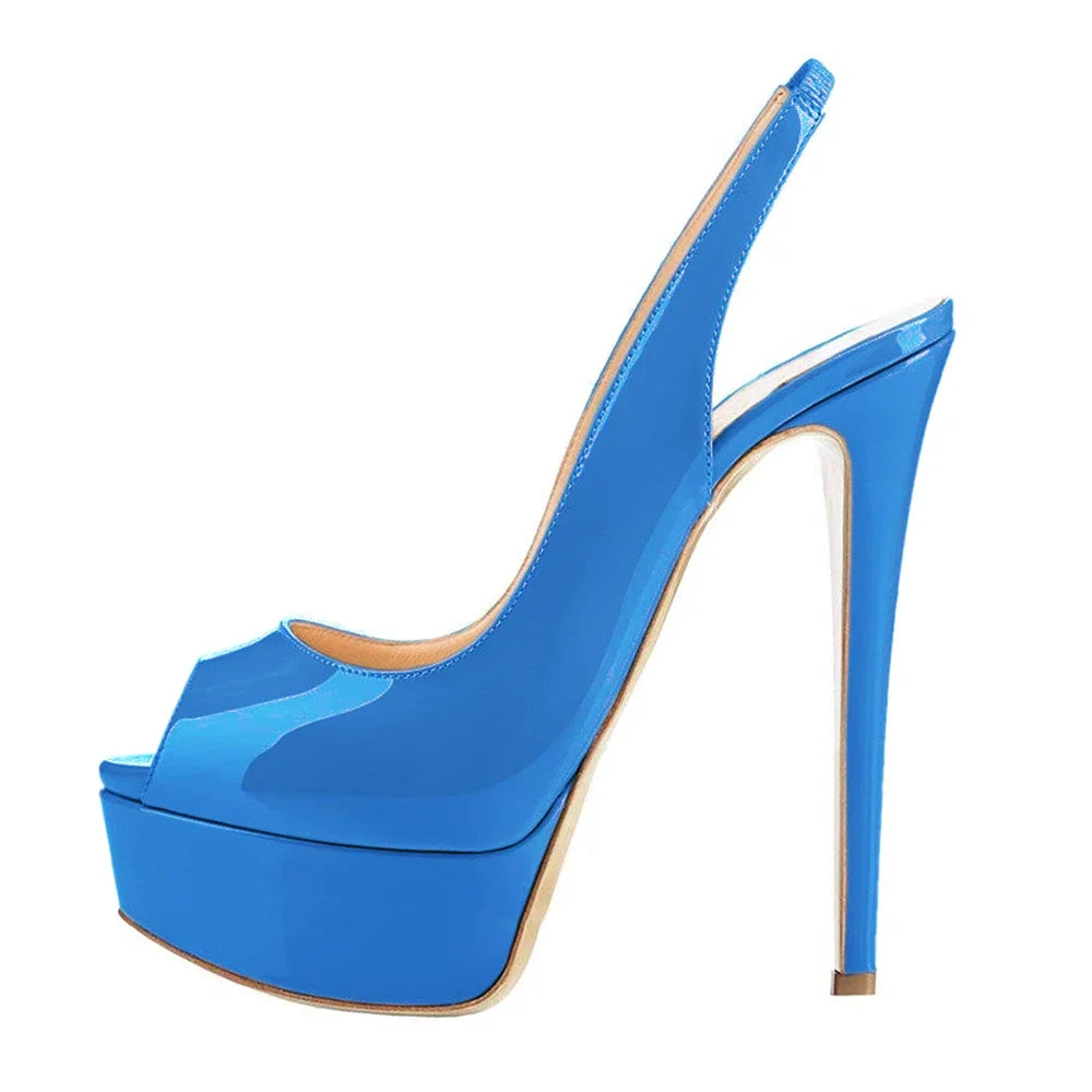 Strappy Platform Peep Toe Sandals
