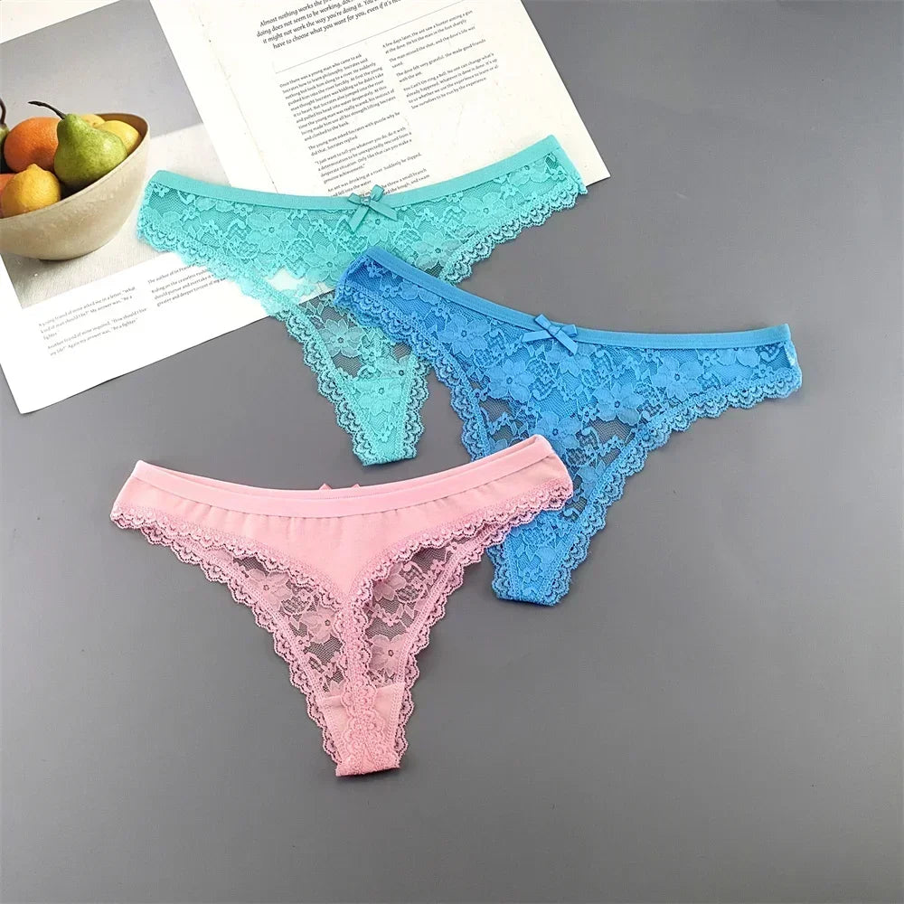 Lace Thong Set 3-Pack