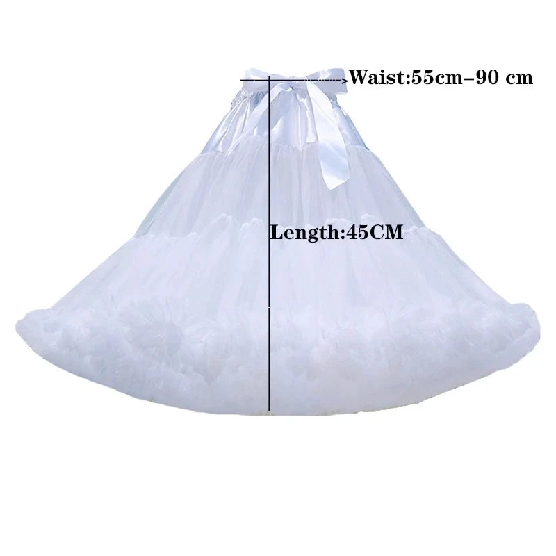 Fluffy Tulle Petticoat Skirt