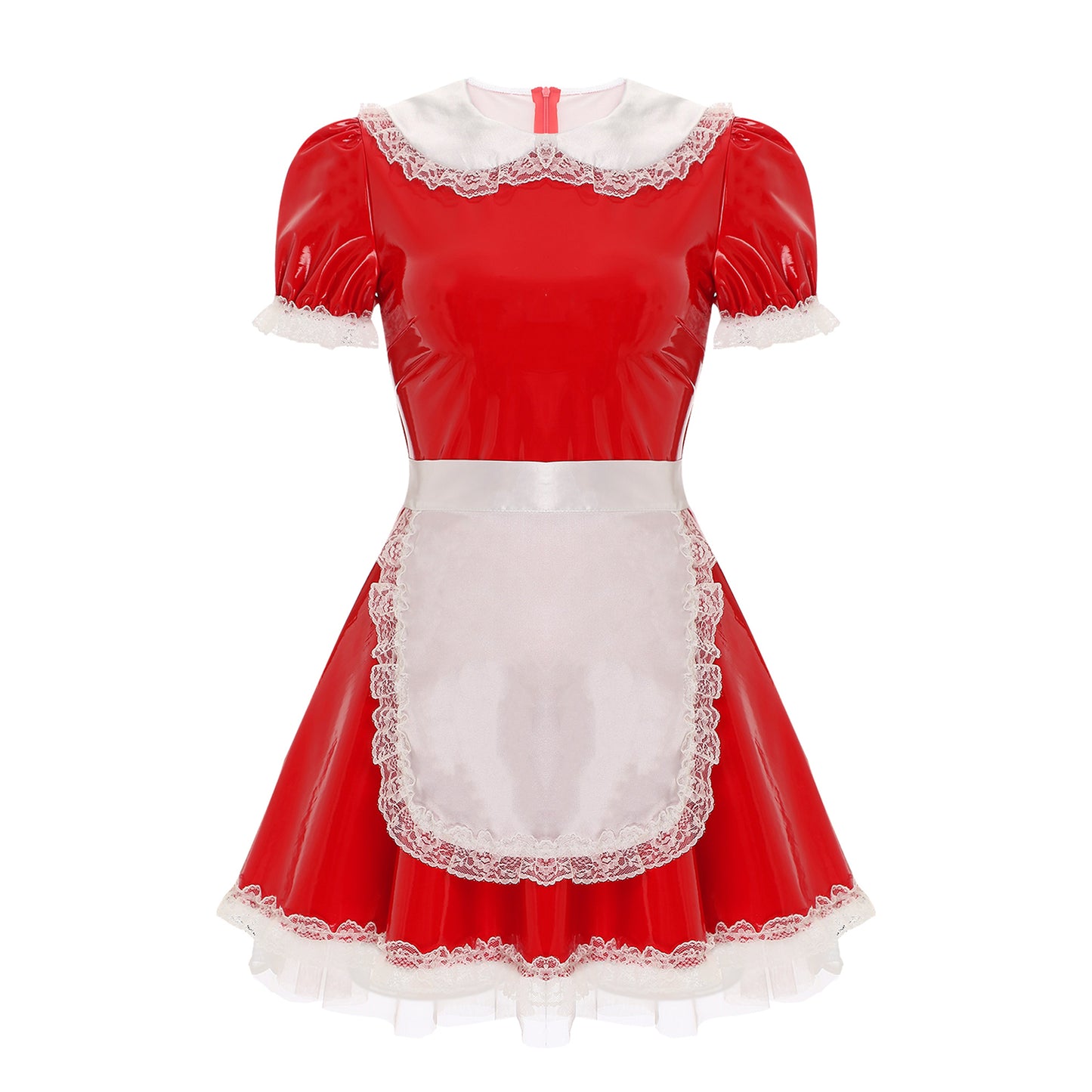 Latex French Maid Sissy Dress