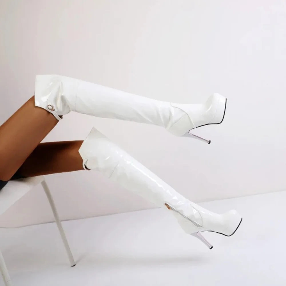 Over-the-Knee Platform Boots