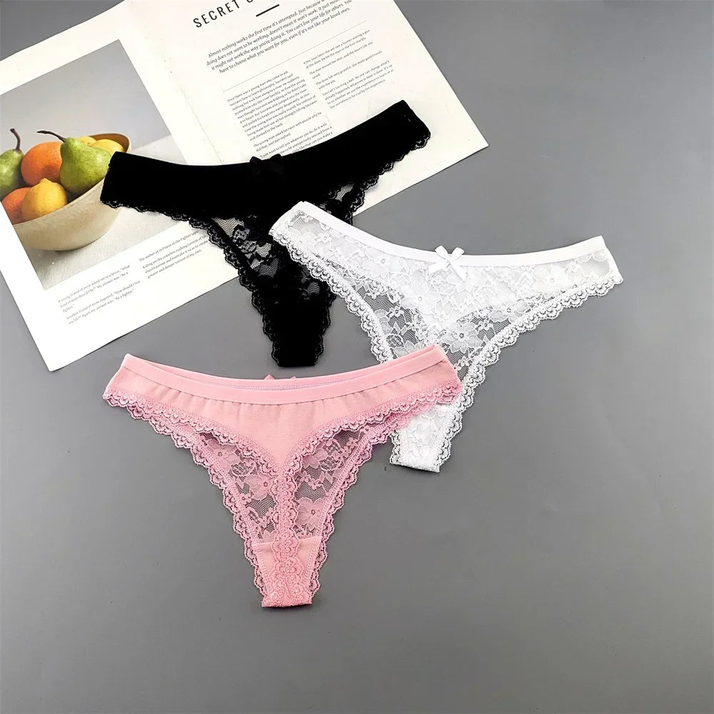 Lace Thong Set 3-Pack
